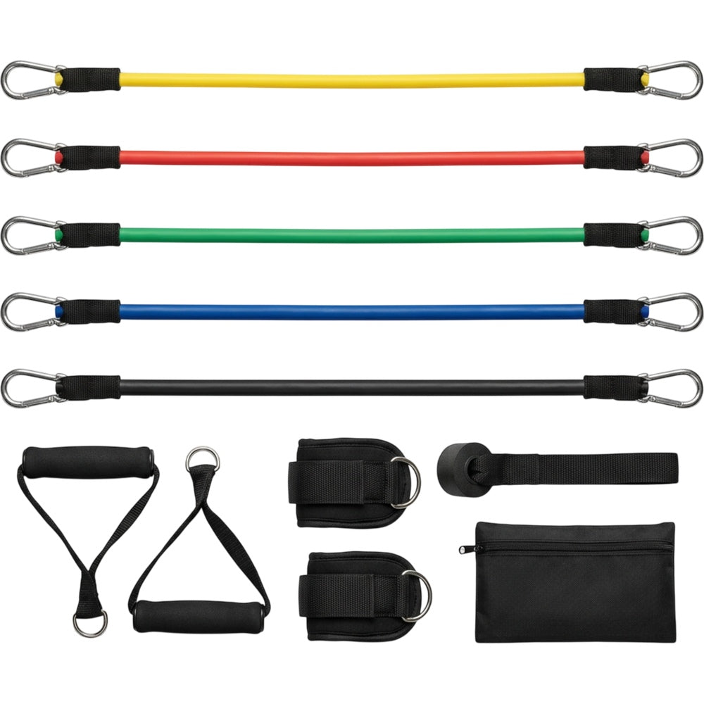 Alorv Latex Tube Resistance Band Kit with Handles Set of 11 - Product view
