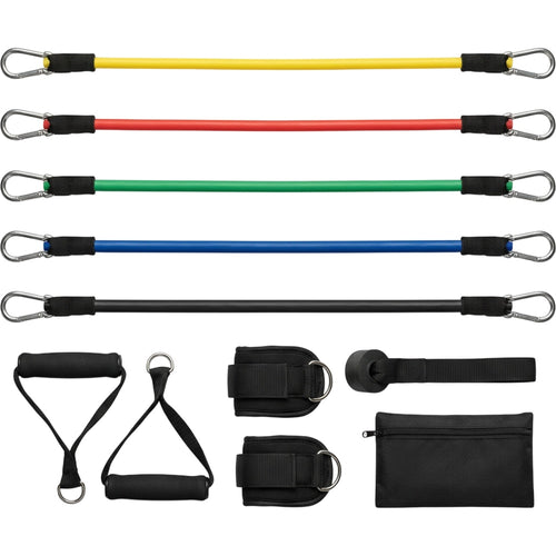 Alorv Latex Tube Resistance Band Kit with Handles Set of 11 - Product view