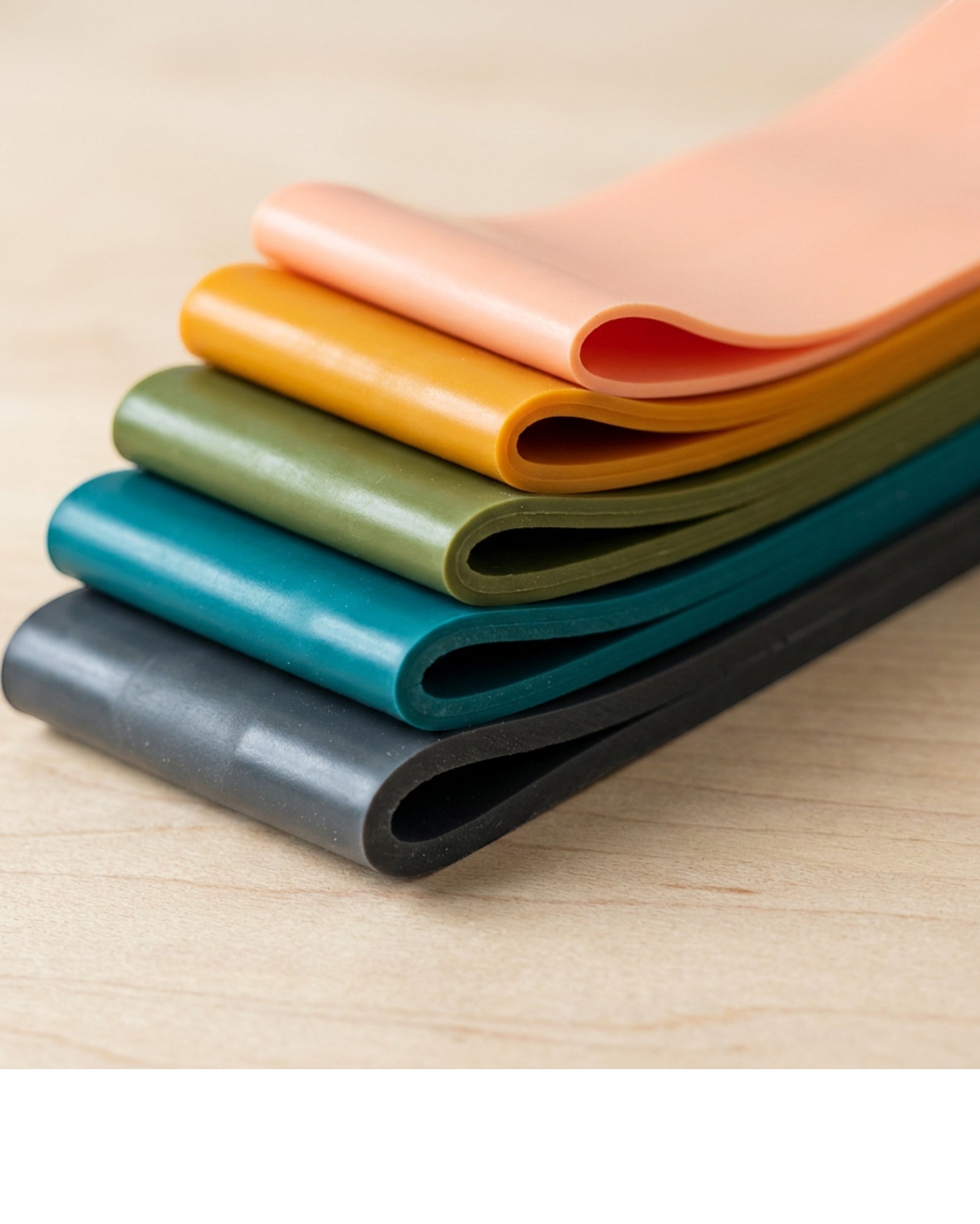 Alorv Mini Latex Loop Resistance Band Set of 5 - Detail view