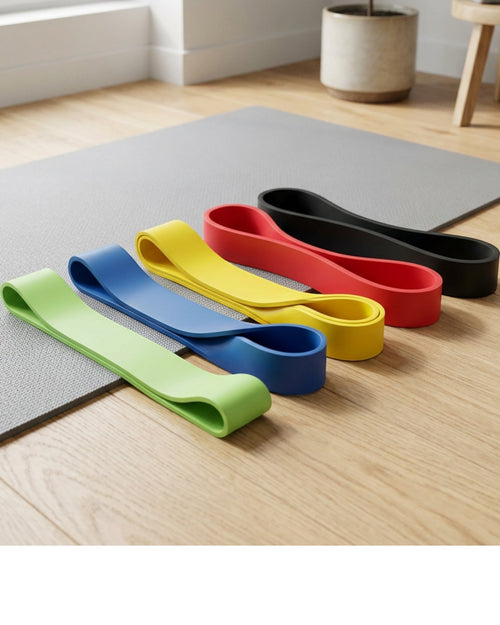 Alorv Mini Latex Loop Resistance Band Set of 5 - Lifestyle view