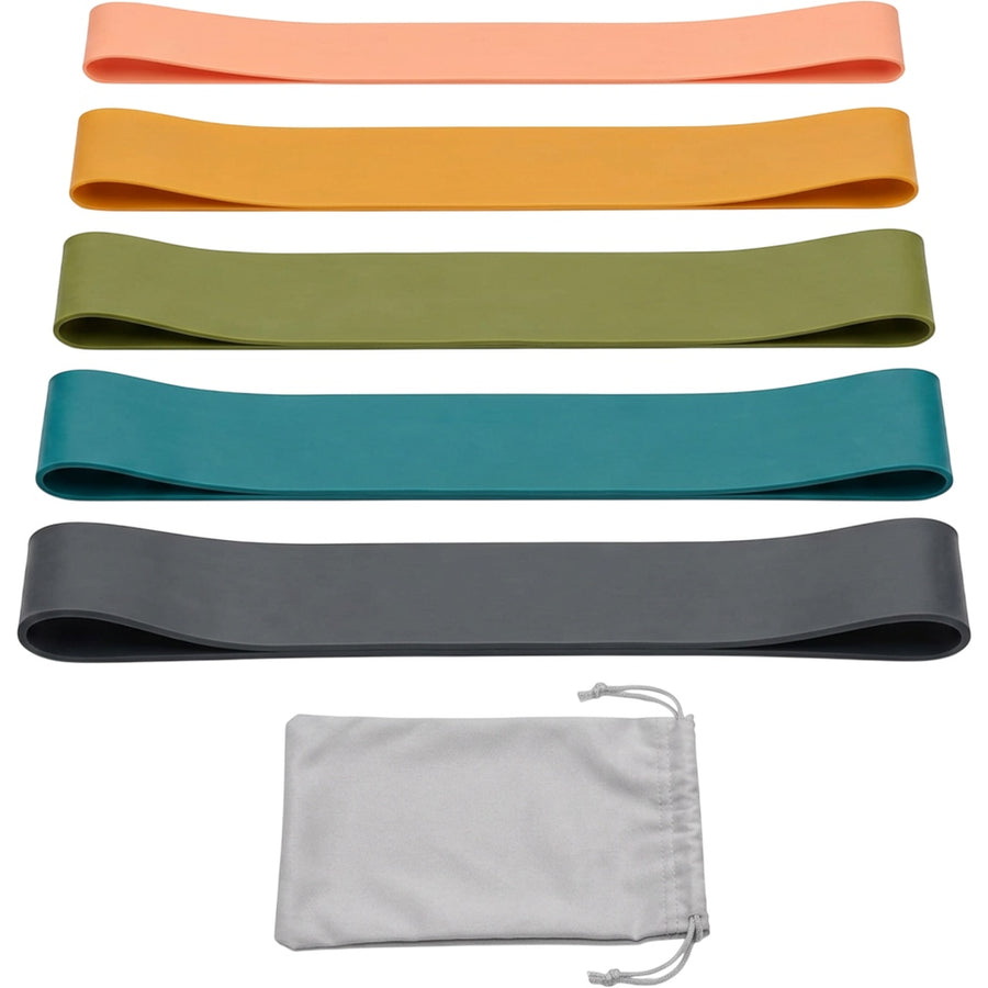 Alorv Mini Latex Loop Resistance Band Set of 5